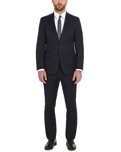 Calvin Klein Slim Fit Performance Wool Stylish & Comfortable Formal Suit For - Black