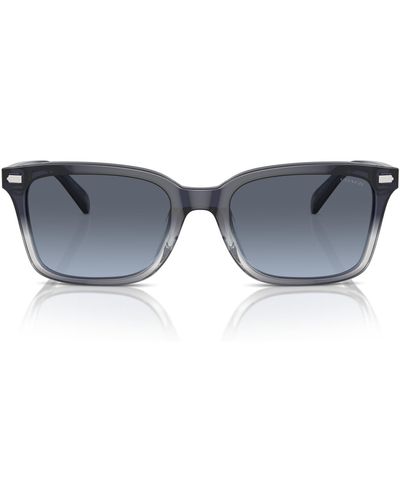 COACH Hc8398u Universal Fit Square Sunglasses - Black