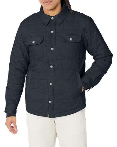 Pendleton Arroyo-crinkle Quilted Shirt Jacket - Blue