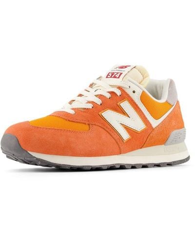 New Balance 574 V2 70s Racing Sneaker - Orange