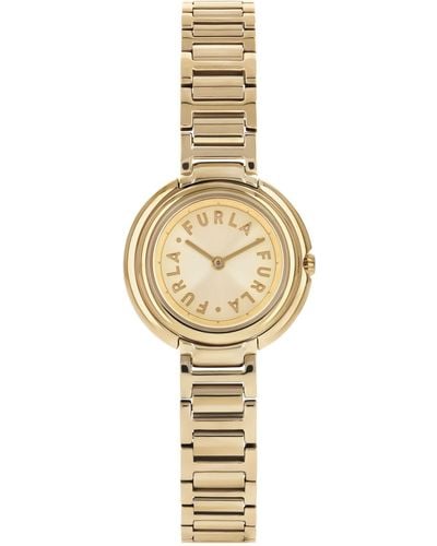 Furla Icon Shape Gold-tone Stainless Steel Bracelet Watch - Metallic
