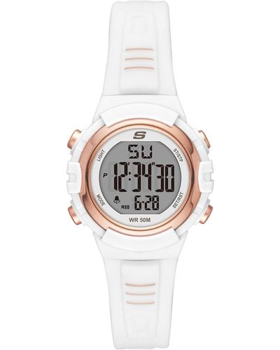 Skechers Truro Digital Chronograph Watch - White