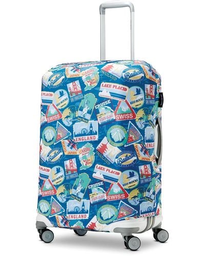 Samsonite Printed Luggage Cover - Blue