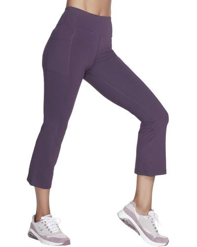 Purple Skechers Go Walk High Waisted Leggings Ii Ladies - Get The