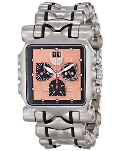 Oakley 10-254 Minute Machine Titanium Bracelet Edition Titanium Chronograph Watch - Metallic