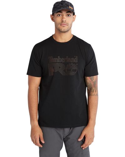 Timberland Core Textured Graphic Short-sleeve T-shirt - Black