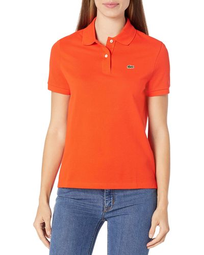 Lacoste Classic Fit Short Sleeve Petit Piqué Polo - Orange