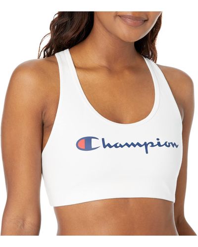 Champion , Authentic, Moderate Support, Classic Sports Bra For - White