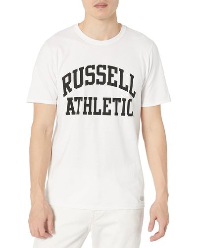 Russell Mens Cotton Performance Short Sleeve T-shirt T Shirt - Gray