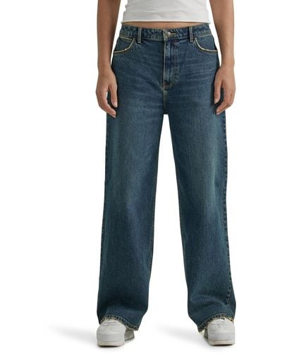 Wrangler Jeans mit hoher Taille und lockerer Passform - Blau