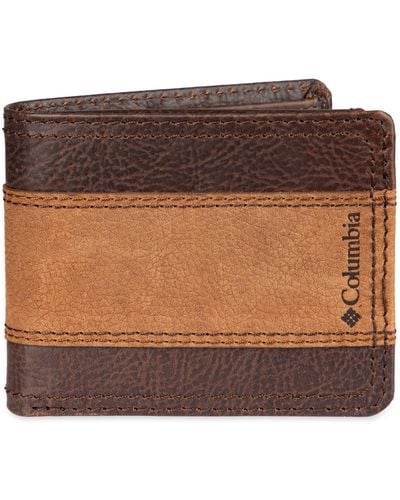 Columbia Two Tone Passcase Wallet - Brown