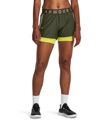 Under Armour S Play Up 2-in-1 Shorts, - Green