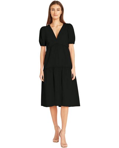 Donna Morgan S Versatile V-neck Empire Waist With Pockets | Summer Dresses For - Black