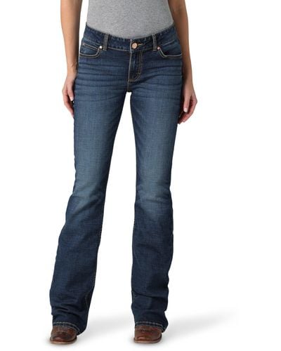 Wrangler Jeans in stile rétro a vita media - Blu