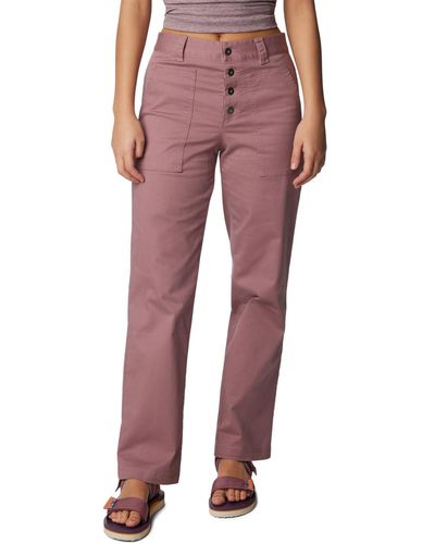 Columbia Holly Hideaway Cotton Pant - Red