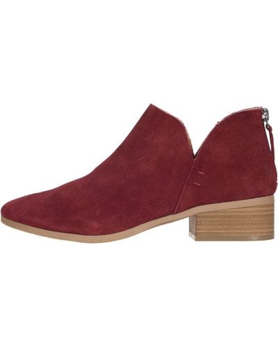 Kenneth Cole Side Skip Ankle Boot - Red