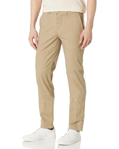 Lacoste Solid Slim Fit Chino Pant - Natural
