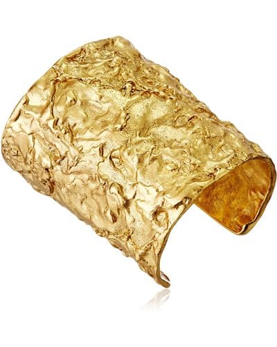 Ben-Amun Foiled 24k Gold Electro-plated Cuff Bracelet - Yellow