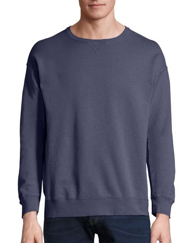 Hanes Comfortwash Garment Dyed Sweatshirt - Blue
