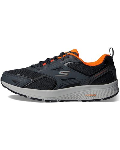 Skechers Go Run Consistent Gray/orange 10.5 Ee - Wide - Black