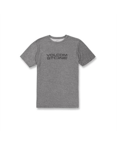 Volcom Regular Stone Tech Short Sleeve T-shirt - Gray