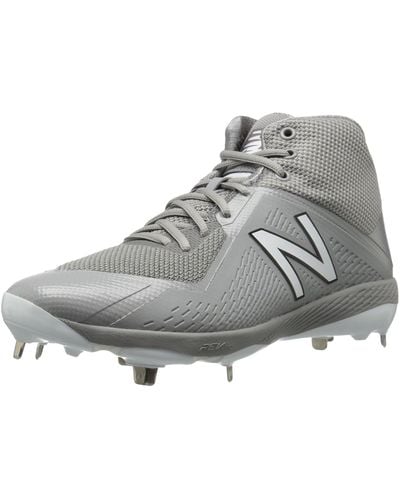 New Balance 4040 V4 Metal Mid-cut Baseball Shoe - Gray