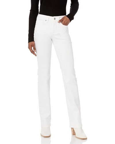 NYDJ Womens Barbara Bootcut Jeans - White