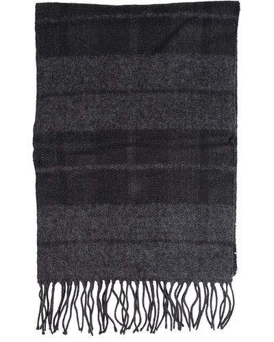 Dockers Plaid To Solid Reversible Scarf - Black