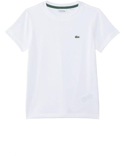 Lacoste Short Sleeve Crew Neck Classic Cotton T-shirt - White