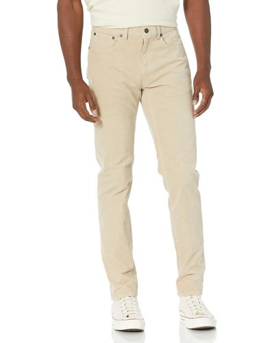 Brooks Brothers Slim Fit Stretch Five-pocket Corduroy Pants - Natural