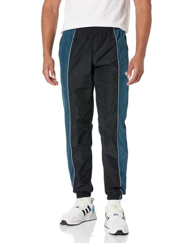 adidas Originals Mens Rekive Woven Track Pants Black/arctic Night Xx-large - Blue