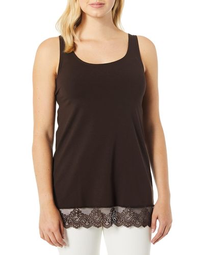 Only Hearts So Fine With Lace Tank Tunic - Brown