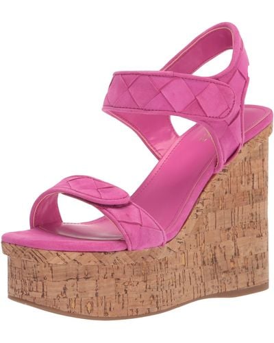 Guess Cataline Wedge Sandal - Pink