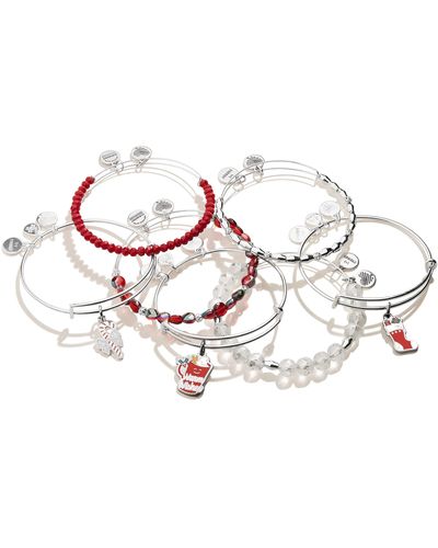 ALEX AND ANI Warm Wishes Expandable Bangles For - Metallic