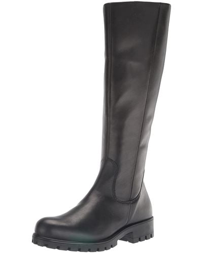 Ecco S Modtray 490073 Leather Black Boots 6 Uk