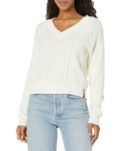 Tommy Hilfiger T2gs0czf-ivy-l Pullover Sweater - White