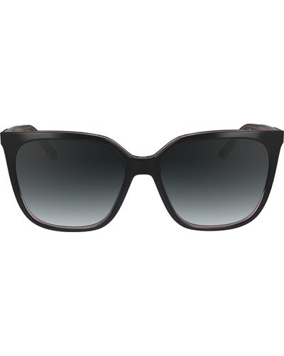 Calvin Klein Ck24509s Rectangular Sunglasses - Black