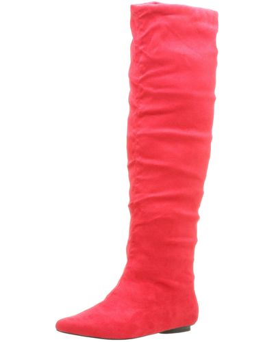 N.y.l.a. Kamron Boot,red Suede,7 M
