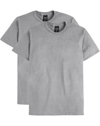 Hanes Nano Premium Cotton T-shirt - Gray