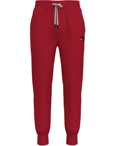 Tommy Hilfiger Mens Tommy Jeans Jogger Sweatpants Sweatshirt - Red