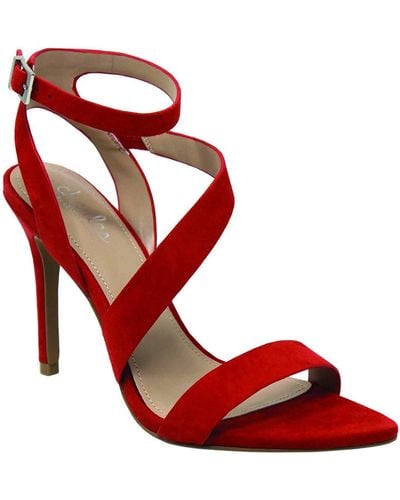 Charles David Strappy Dress Sandal Heeled - Red