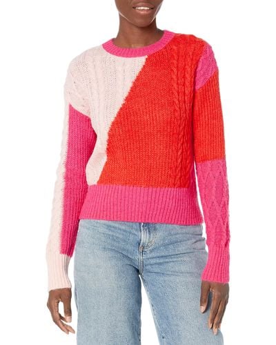 French Connection Madelyn Cable Sweater - Red