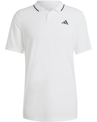 adidas Club Tennis Piqué Polo Shirt - White