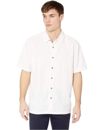 Quiksilver Tahiti Palms 4 Button Up Woven Top - White