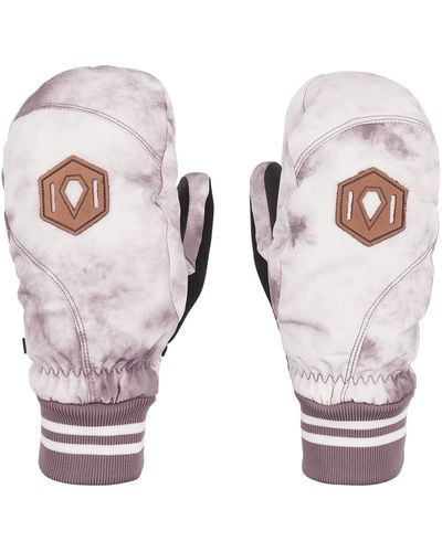 Volcom S Bistro Ski Mitt Snowboard Gloves - White