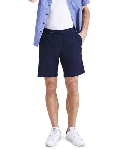 Dockers Ultimate Straight Fit 7.5" Pull On Shorts With Supreme Flex, - Blue
