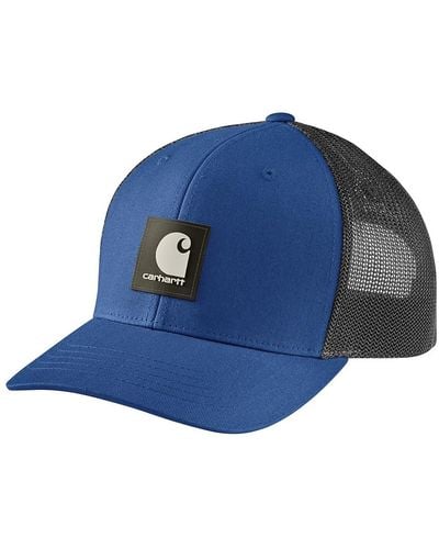 Carhartt Rugged Flex Twill Mesh-back Logo Patch Cap - Blue