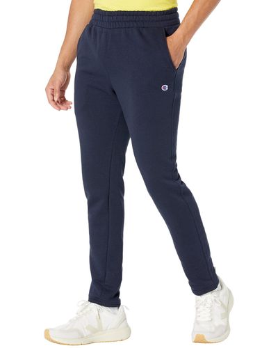 Champion , Powerblend Slim, Best Comfortable Sweatpants, Navy-549314, Medium - Blue