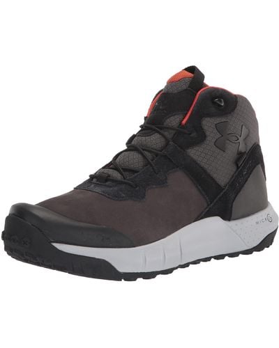 Under Armour Micro G Valsetz Mid Waterproof Leather Shoes - Black