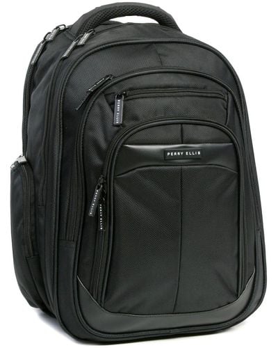 Perry Ellis M140 Business Laptop Backpack - Black